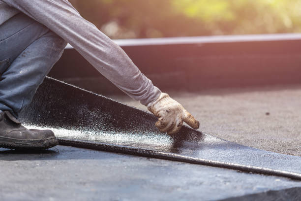 Professional Exterior Waterproofing technician working in Thornton, PA